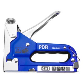 Grampeador e Pinador Manual 4 em 1 Grampo Reto U Pino T e I PRO-6401 PDR