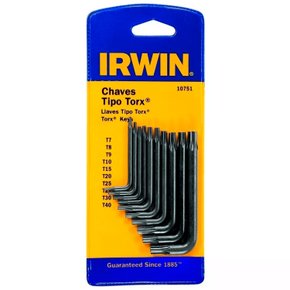 Jogo Chave Torx I Curto 10 Peças T7 a T40 IW10751 Irwin