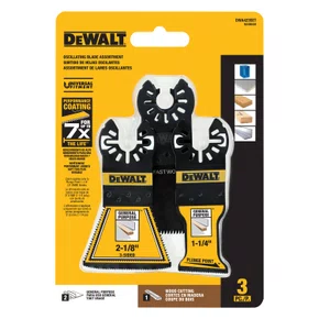 Jogo de 3 Lâminas para Multiferramenta Oscilante DWA423SET Dewalt