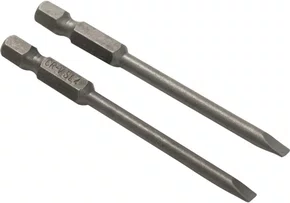 Jogo de Bits Fenda 1/4" x 75 mm com 2 Peças 3538075004 – Vonder