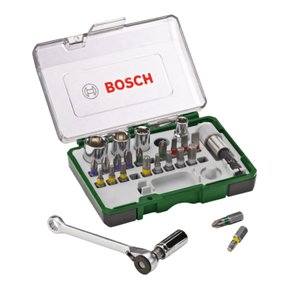 Jogo De Bits e Soquetes Bosch 27 Peças