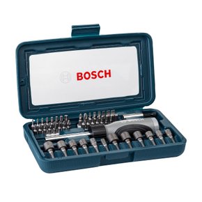 Jogo De Bits e Soquetes Bosch 46 Peças Extra Hard