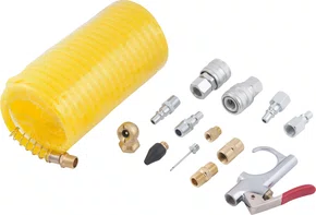 Jogo para Ar Comprimido 14 Peças com Mangueira Espiral 5m Vonder