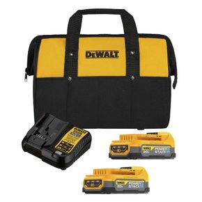 Kit 2 Baterias 1,7Ah PowerStack 20v Com Carregador + Bolsa DCBP034E2-BR DeWalt