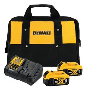 Kit 2 Baterias 5Ah 20v com Carregador + Bolsa DCB205C2K-BR DeWalt