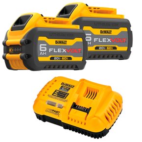 Kit 2 Baterias 6Ah FlexVolt + Carregador DeWalt