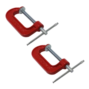 Kit 2 Grampos Sargento De Fixação Tipo C N. 3 3286 Metalcava