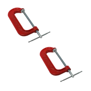 Kit 2 Grampos Sargento De Fixação Tipo C N. 6 3288 Metalcava