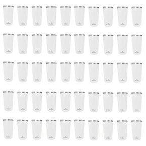 Kit 50 Copos Térmicos Aço Inox 420ML Branco p/ Água Cerveja Café - Quente e Frio