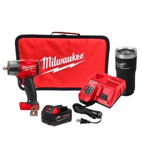 Kit Chave De Impacto C 1/2" 18v Fuel 2962P-159 + Copo Térmico 590ml 48-22-8392B Milwaukee