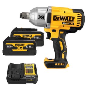 Kit Chave de Impacto DCF897 + 2 Baterias 5Ah + Carregador DeWalt