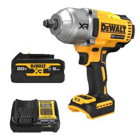 Kit Chave de Impacto DCF900 + Bateria 5Ah + Carregador DeWalt
