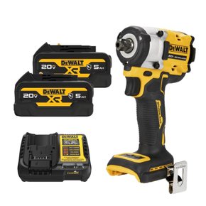 Kit Chave de Impacto DCF922 + 2 Baterias 5Ah + Carregador DeWalt