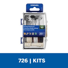 Kit De Acessórios 20 peças Para Limpar e Polir 726 Dremel