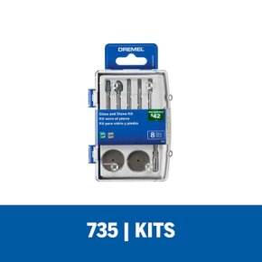 Kit De Acessórios 735 Dremel 9 Peças Para Vidro e Pedra