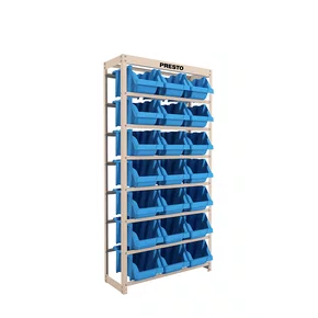 Kit Estante Gaveteiro Organizador Com 21 Gavetas N7 Azul Presto