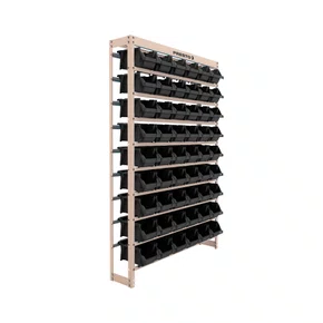 Kit Estante Gaveteiro Organizador Com 54 Gavetas N5 Preta Presto