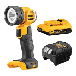 Kit Lanterna DCL040 + Bateria 2Ah + Carregador DeWalt