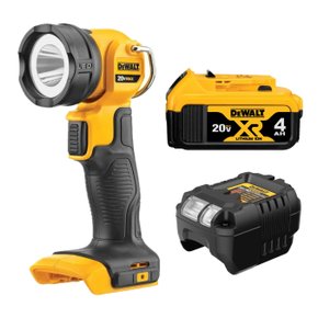 Kit Lanterna DCL040 + Bateria 4Ah + Carregador DeWalt