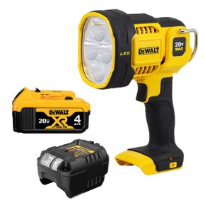 Kit Lanterna DCL043 + Bateria 4Ah + Carregador DeWalt