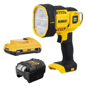 Kit Lanterna DCL043 + Bateria 3Ah + Carregador DeWalt
