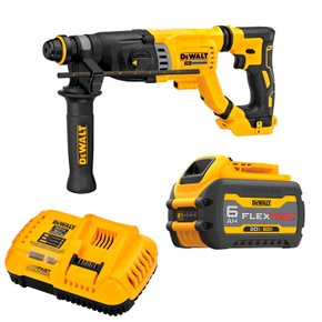 Kit Martelete DCH263B + Bateria 6Ah FlexVolt + Carregador DeWalt