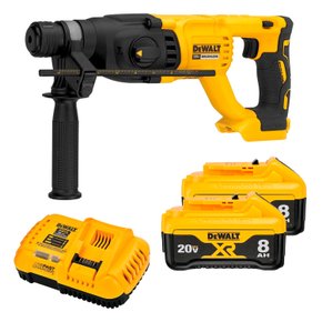 Kit Martelete Rompedor DCH133B-B3 + 2 Baterias 8Ah + Carregador DeWalt