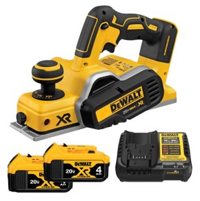 Kit Plaina DCP580B + 2 Baterias 4Ah + Carregador DeWalt