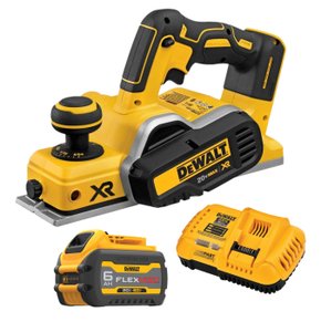 Kit Plaina DCP580B + Bateria 6Ah + Carregador DeWalt