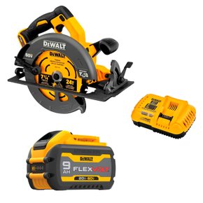 Kit Serra Circular DCS578B-B3 + Bateria 9Ah + Carregador DeWalt