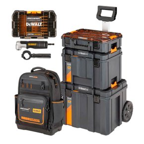 Kit Torre de Armazenamento + Mochila + Jogo de Bits McLaren DeWalt