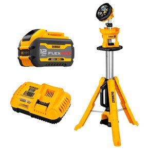 Kit Torre de Iluminação DCL079 + Bateria 12Ah + Carregador DeWalt