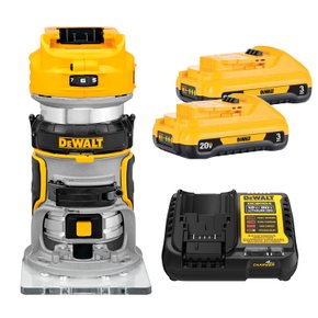 Kit Tupia Compacta DCW600B + 2 Baterias 3Ah + Carregador DeWalt