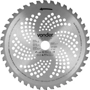 LAMINA CIRC P/ROC C/VIDEA 255X25,4X40 VD