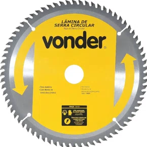 Lâmina de Serra Circular Videa 185 x 20 x 60D – 4650185060 – Vonder