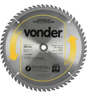 Lâmina de Serra Circular Videa 300 x 30 x 60D – 4650300600 – Vonder