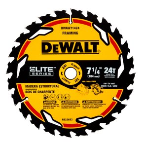 Lâmina Serra Circular Elite Series 7-1/4 Pol. 24 dentes DWAW71424 DeWalt