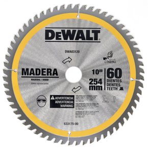 Lâmina Serra Esquadria 10" 60 dentes DWA03120 DeWalt