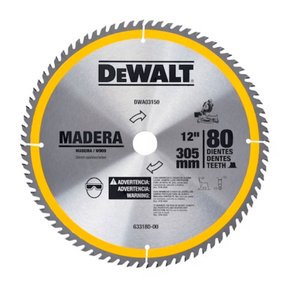 Lâmina Serra Esquadria 12" 80 Dentes Madeira DWA03150 DeWalt