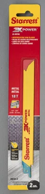 Jogo de Lâminas para Serra Sabre para Metal 8" 18 Dentes Com 2 Lâminas B818-2 – Starrett