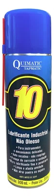 Lubrificante Industrial Não Oleoso Quimatic 10 Aerossol 300 ml AA1 Tapmatic