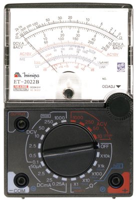 Multímetro Analógico 300V-1000V Ac/Dc Teste Diodo/Transistor ET-2022B Minipa