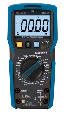 Multímetro Digital 600v True Rms, Temperatura, Ncv/Live, Capacitância, Frequência ET-2042F Minipa