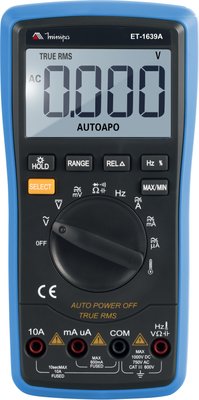 Multímetro digital LCD 600V True RMS ET-1639A Minipa