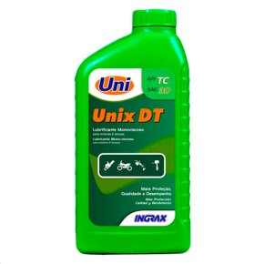 Óleo lubrificante 2 tempos Unix DT 2 tempos 1 Litro UNI