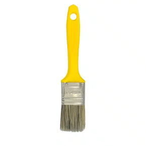 Pincel 1 1/2" Cerda Grisalhas Cabo Amarelo Compel