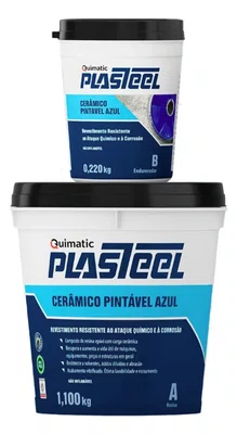 Plasteel Cerâmico Azul Quimatic 1,32kg PC2 Tapmatic