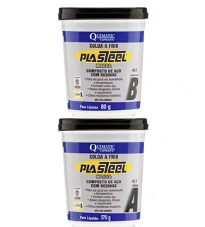 Plasteel Diamantado 4:1 Quimatic 450 g PD2 Tapmatic
