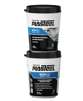 Plasteel Massa 4:1 Solda a Frio Quimatic 450 g PTT1 Tapmatic