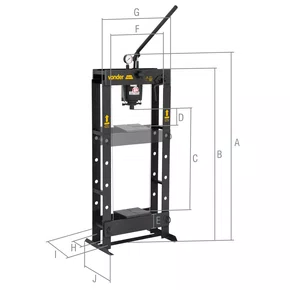 Prensa Hidráulica 15Ton Vonder